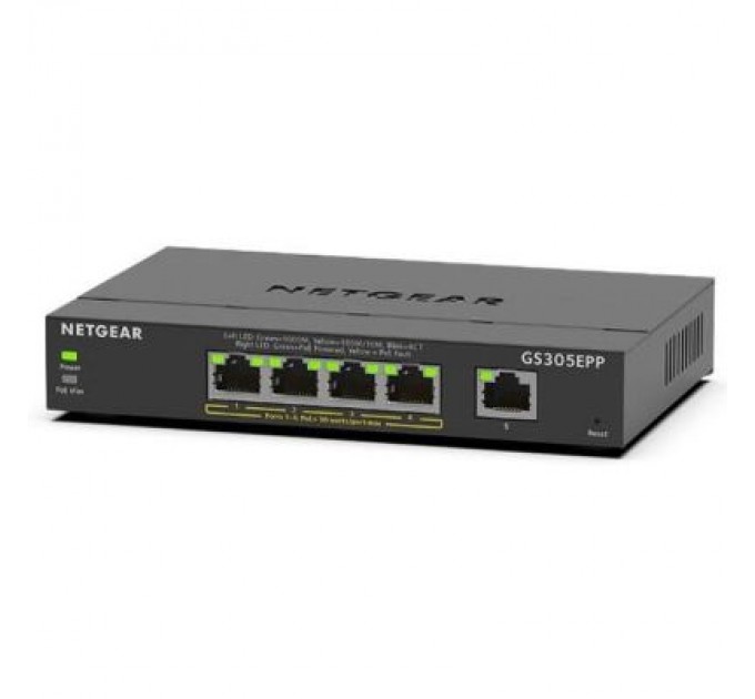 Netgear Комутатор мережевий Netgear GS305EPP-100PES