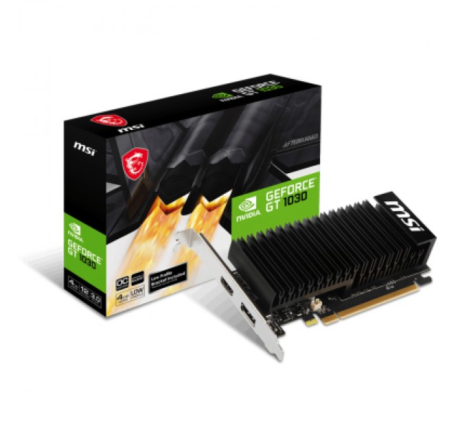 MSI Відеокарта MSI GeForce GT1030 4Gb Silent LP OC (GT 1030 4GHD4 LP OC)