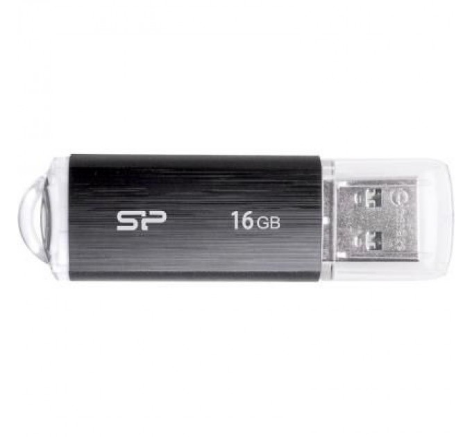 Silicon Power USB флеш накопичувач Silicon Power 16GB Ultima U02 Black USB 2.0 (SP016GBUF2U02V1K)