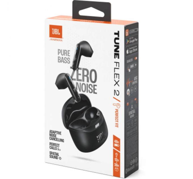 JBL Навушники JBL Tune Flex 2 Black (JBLTFLEX2BLK)