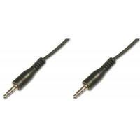 Кабель мультимедійний Jack 3.5mm M/Jack 3.5mm M 1.5m Digitus (AK-510100-015-S)