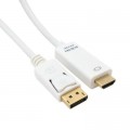 Extradigital Кабель мультимедійний DisplayPort to HDMI 2.0m Extradigital (KBD1669)
