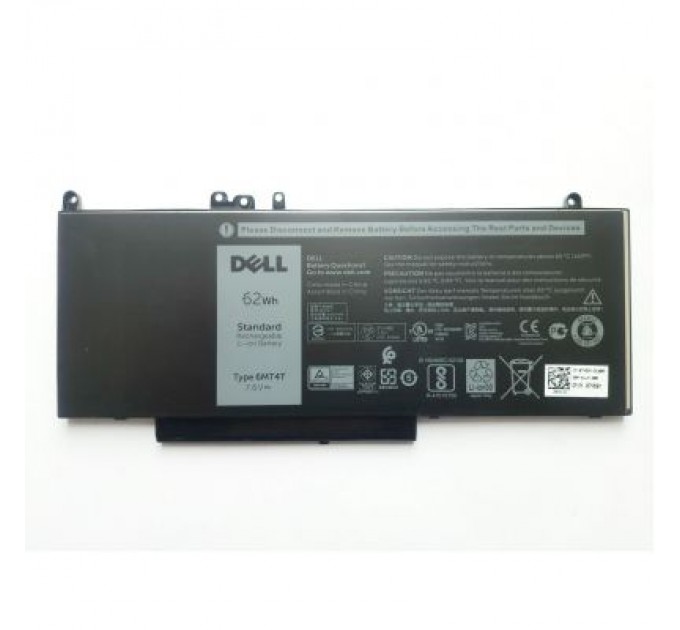 Dell Акумулятор до ноутбука Dell Latitude E5570 6MT4T, 7750mAh (62Wh), 4cell, 7.6V, Li-ion (A47176)