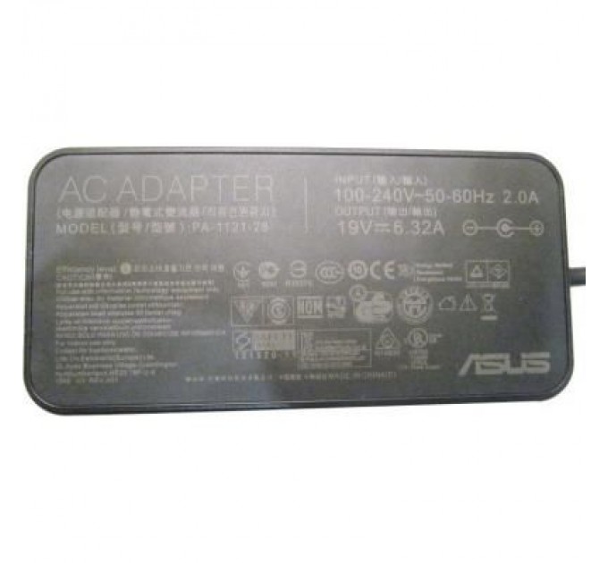 ASUS Блок живлення до ноутбуку ASUS 120W 19V, 6.32A, разъем 5.5/2.5, Slim-корпус (ADP-120RH)