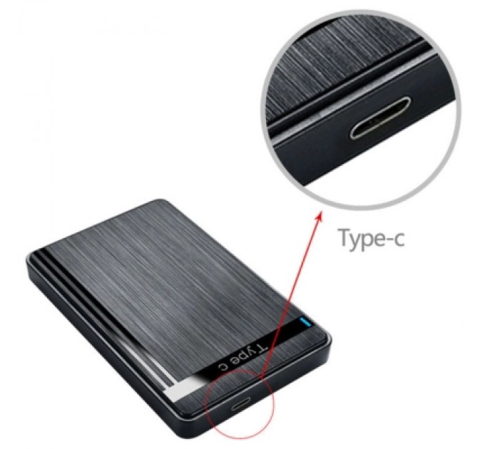 Dynamode Кишеня зовнішня Dynamode 2.5" SATA/SSD HDD - USB 3.1 Type-C (DM-CAD-25317C)