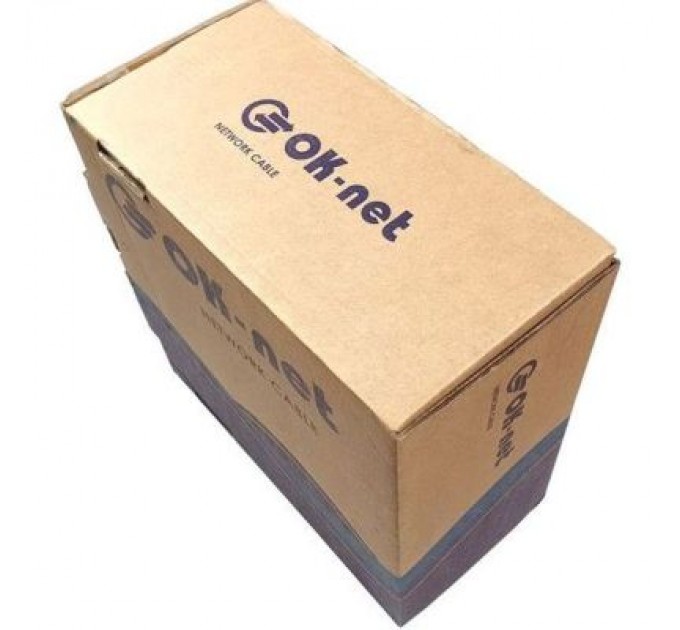 OK-Net Кабель мережевий OK-Net UTP 100м cat.5e (U/UTP-cat.5E) (КПВ-ВП (100) 4х2х0,49 / 100)