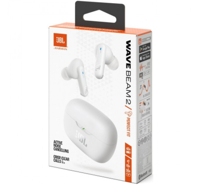 JBL Навушники JBL Wave Beam 2 White (JBLWBEAM2WHT)