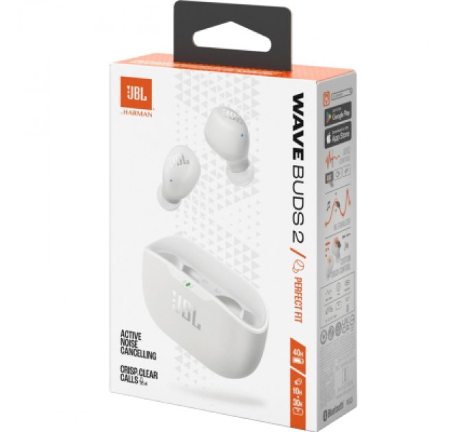 JBL Навушники JBL Wave Buds 2 White (JBLWBUDS2WHT)