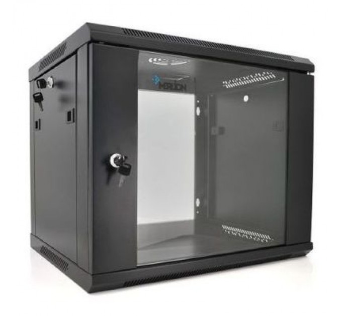 Merlion Шафа настінна Merlion 9U 19" 600*450*500 (Ш*Г*В)мм, black (Ml3-6409 / 23527)