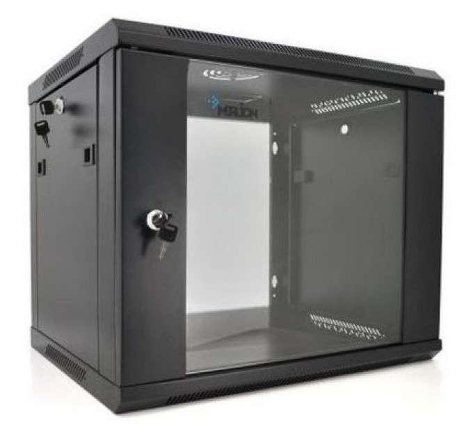 Merlion Шафа настінна Merlion 9U 19" 600*600*500 (Ш*Г*В)мм, black (Ml3-6609 / 23528)