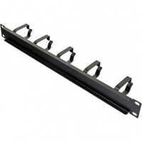 Кабельний організатор 19" 1U 5 скоб, глибина 52мм Kingda (KD-CM-02)