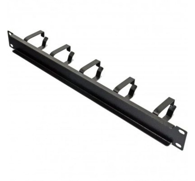 Kingda Кабельний організатор 19" 1U 5 скоб, глибина 52мм Kingda (KD-CM-02)