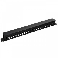 Кабельний організатор 19" 1U перфорований, 60мм Kingda (KD-CM-11)