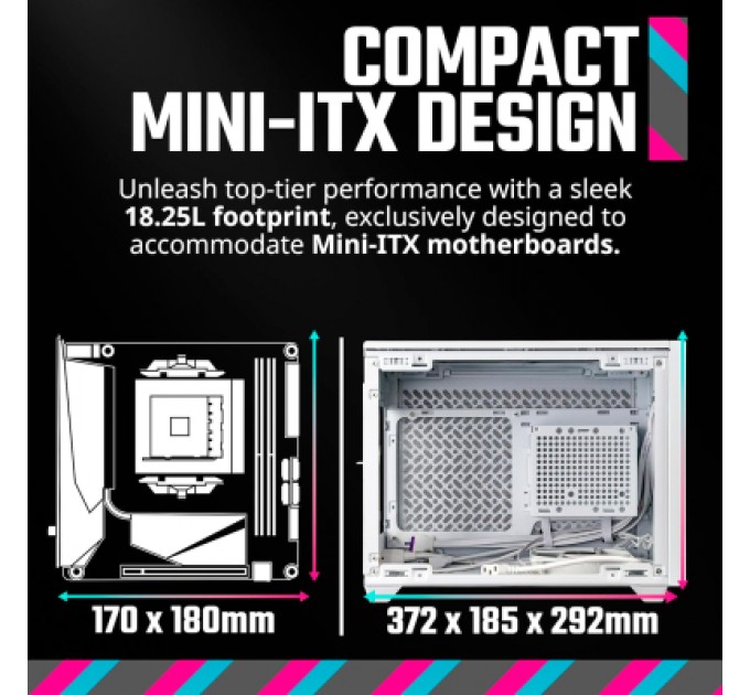 COOLER MASTER Корпус CoolerMaster NR200PV2-WCNN-S00