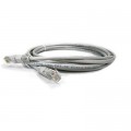 Kingda Патч-корд 1м, UTP, cat.5e, CU, 24AWG, grey Kingda (KD-PAUT3100GY)