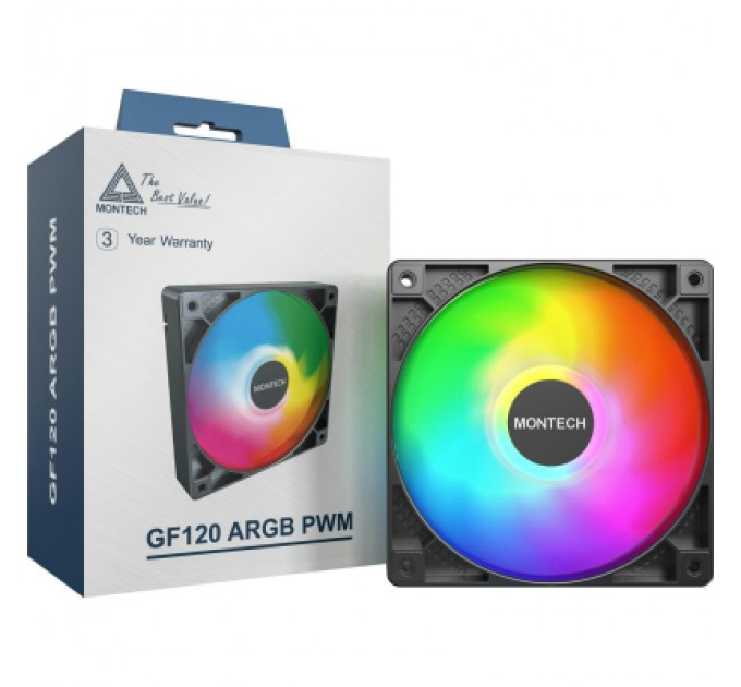MONTECH Кулер до корпусу MONTECH GF120 PWM BLACK
