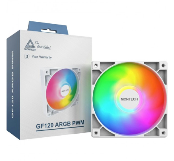 MONTECH Кулер до корпусу MONTECH GF120 PWM WHITE