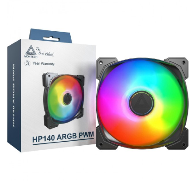 MONTECH Кулер до корпусу MONTECH HP140 PWM BLACK