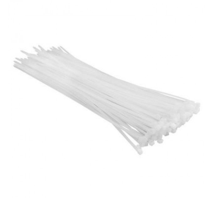 Top Tools Стяжка Top Tools біла, 3.6x300 мм, пластик, 100 шт. (44E954)
