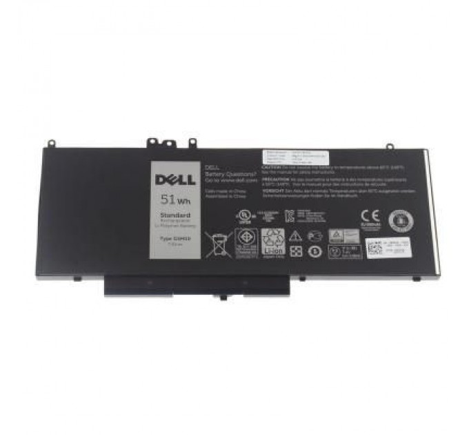 Dell Акумулятор до ноутбука Dell Latitude E5550 G5M10, 6860mAh (51Wh), 6cell, 7.4V (A47175)