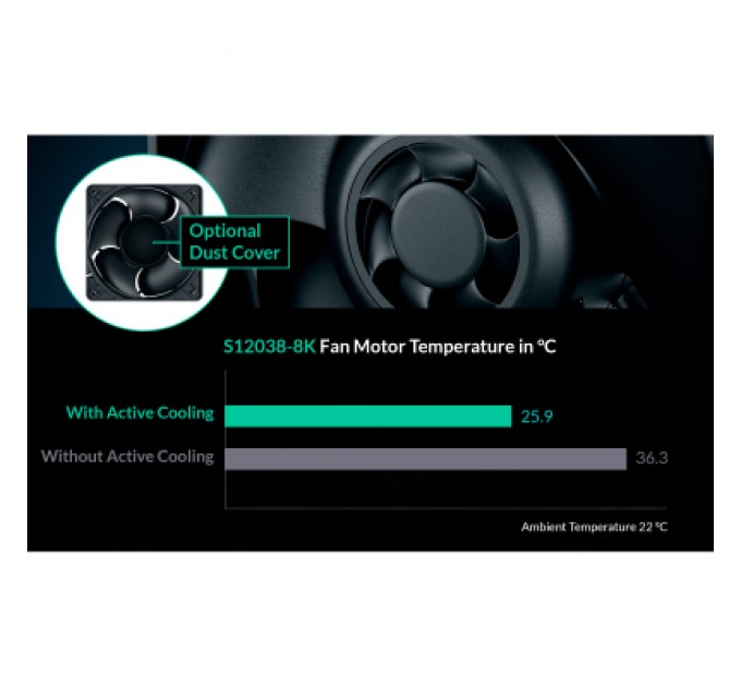 Arctic Кулер до корпусу Arctic S12038-8K (ACFAN00294A)