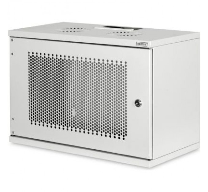Digitus Шафа настінна Digitus SOHO 19" 7U 540x400, метал.двері, 60kg max (DN-19-07U-S-PD)