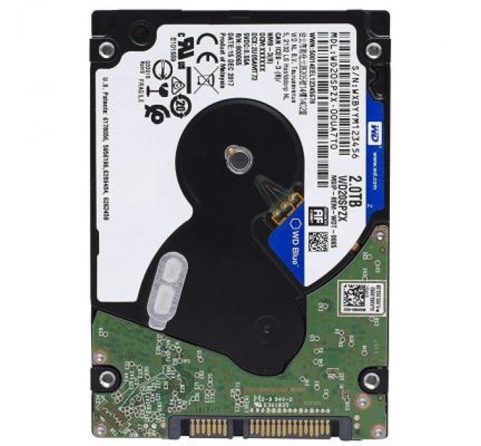 WD Жорсткий диск для ноутбука 2.5" 2TB WD (WD20SPZX)