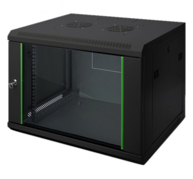 Digitus Шафа настінна Digitus Wall Mounting Dynamic Basic 19" 12U глибина 600, RAL 9005 (DN-1912-U-EC-SW)