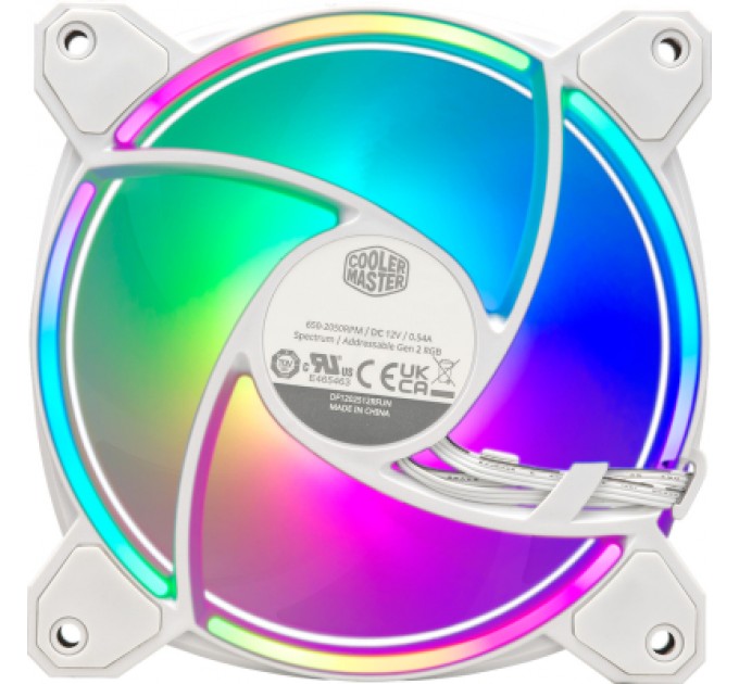 COOLER MASTER Кулер до корпусу CoolerMaster MasterFan MF120 Halo2 3 in 1 White (MFL-B2DW-213P2-R2)