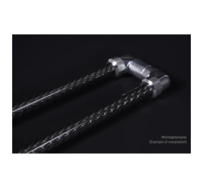 Alphacool Термінал для CРO Alphacool S16 Карбонова HardTube 16mm 4x 80cm (1021877) (1021877)