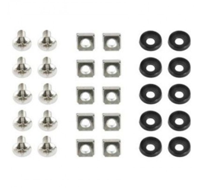 Cablexpert Кріплення для 19" обладнання Cablexpert (гвинт M6, гайка, шайба) комплект кріпильний М6 * 50 (19A-FSET-02)