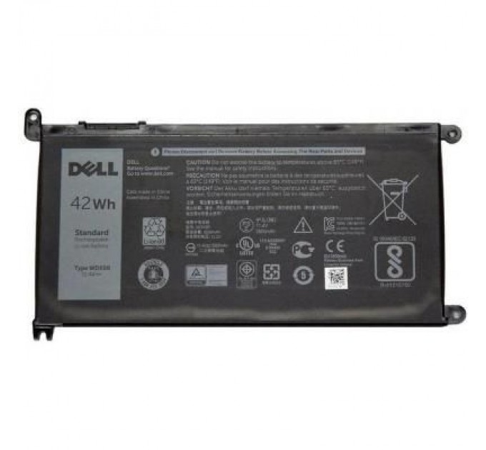 Dell Акумулятор до ноутбука Dell Inspiron 15-5568 WDX0R, 42Wh (3500mAh), 3cell, 11.4V (A47307)