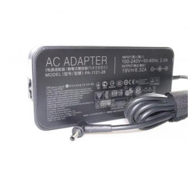 ASUS Блок живлення до ноутбуку ASUS 120W 19V, 6.32A, разъем 4.5/3.0 (PA-1121-28 A15-120P1A / A40161)