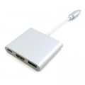 Extradigital Порт-реплікатор Extradigital USB Type-C to HDMI/USB 3.0/Type-C (0.15m) (KBH1691)