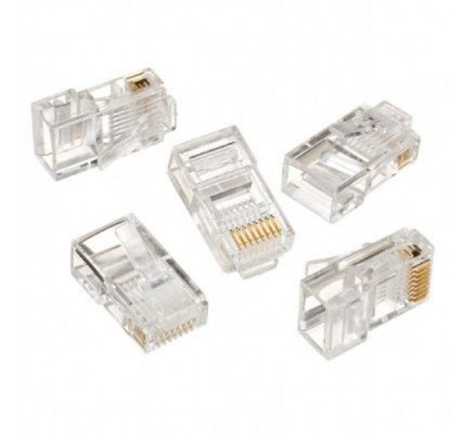 Cablexpert Конектор RJ45 cat.5e UTP 8P8C * 10 (позолоч. конт.) Cablexpert (LC-8P8C-001/10)