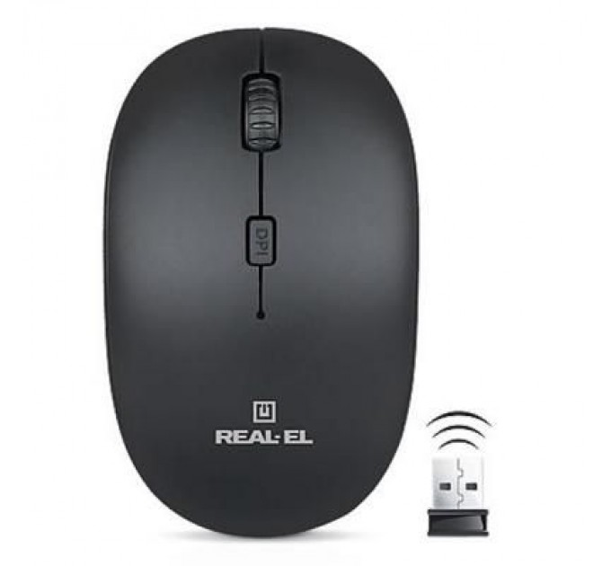 REAL-EL Мишка REAL-EL RM-301 black