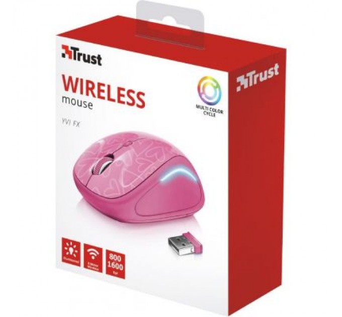 Trust Мишка Trust Yvi FX pink (22336)