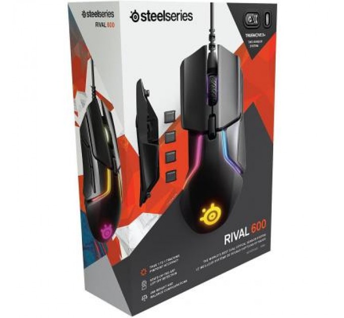 SteelSeries Мишка SteelSeries Rival 600 black (62446)