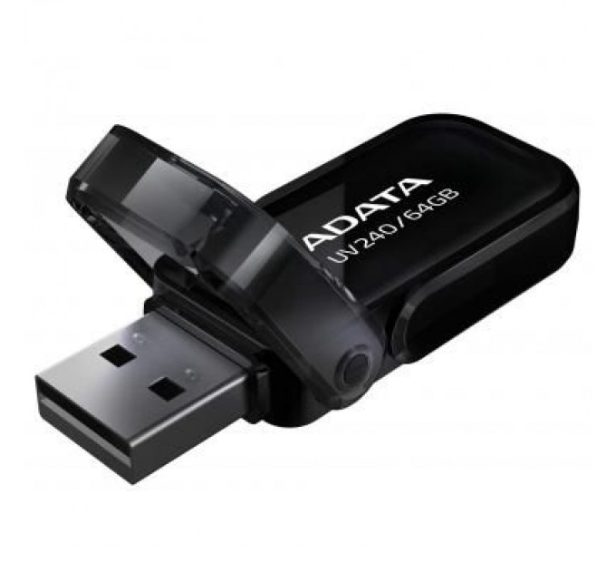 ADATA USB флеш накопичувач ADATA 64GB UV240 Black USB 2.0 (AUV240-64G-RBK)