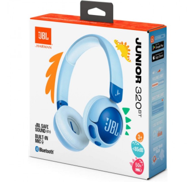 JBL Навушники JBL JR 320BT Blue (JBLJR320BTBLU)