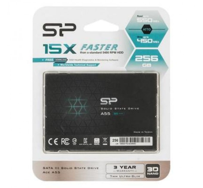 Silicon Power Накопичувач SSD 2.5" 256GB Silicon Power (SP256GBSS3A55S25)