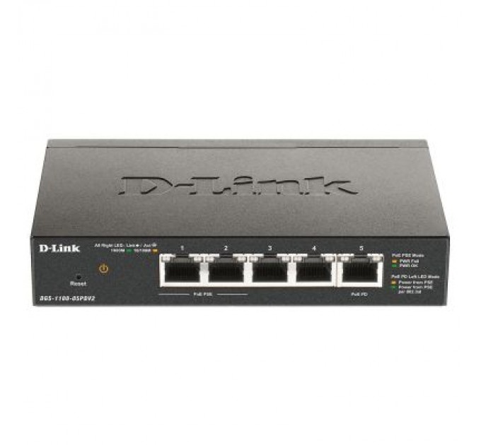 D-Link Комутатор мережевий D-Link DGS-1100-05PDV2