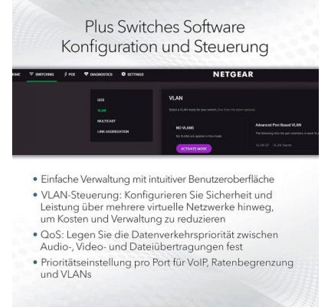 Netgear Комутатор мережевий Netgear GS308EPP-100PES