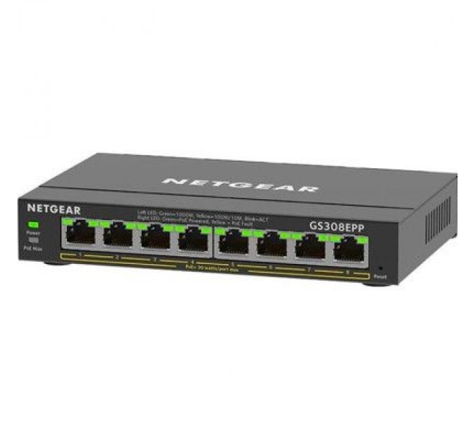 Netgear Комутатор мережевий Netgear GS308EPP-100PES
