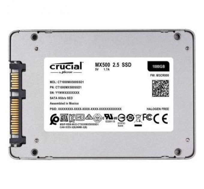 Micron Накопичувач SSD 2.5" 1TB Micron (CT1000MX500SSD1)