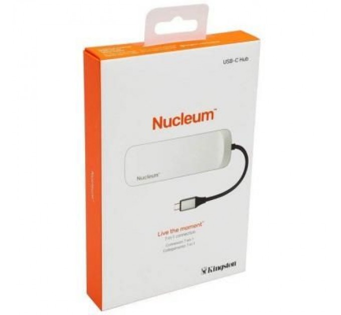 Kingston Концентратор Kingston Nucleum USB-C (C-HUBC1-SR-EN)