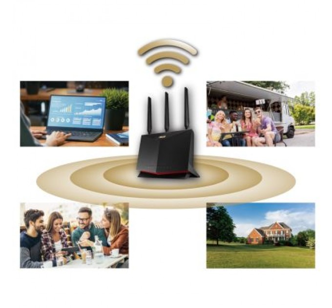 ASUS Маршрутизатор ASUS 4G-AC86U (90IG05R0-BM9100)