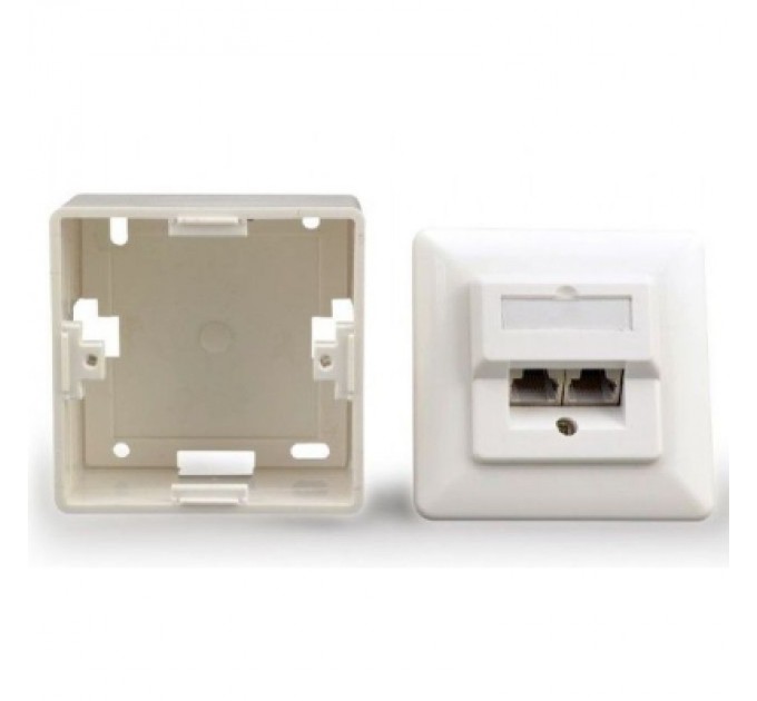 Cablexpert Комп'ютерна розетка RJ45x2 FTP cat.6 Cablexpert (MWS-2S6-01)