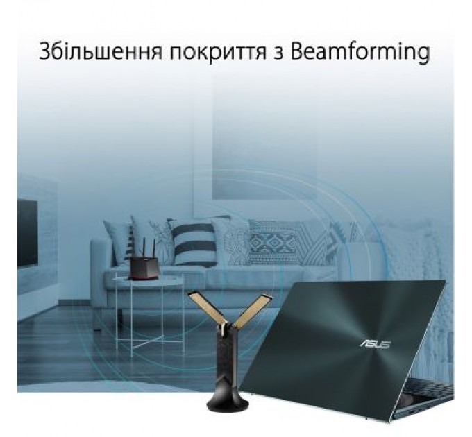 ASUS Мережева карта Wi-Fi ASUS USB-AX56 (90IG06H0-MO0R10)