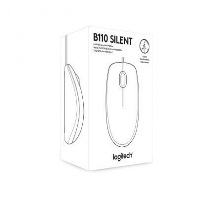 Logitech Мишка Logitech B110 Silent Black (910-005508)